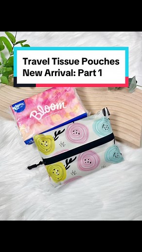 Travel Tissue Pouches - Fits 50 Tissue Packs from Top Brands
