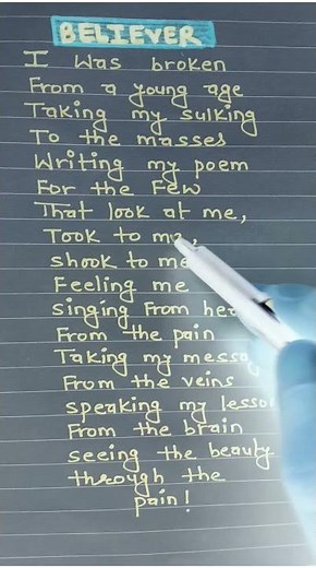 I was Broken from my young Age || Believer Songs || Believer Believer