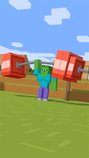 Minecraft Sport Battle! Who is stronger? #minecraft #sport #minecraftrealistic #memes
