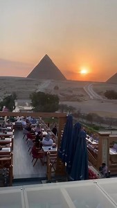 6.6K views · 287 reactions | You can drive past them, go and visit or admire them while enjoying a hot meal. The Pyramids of Giza make for the perfect backdrop  #pyramids #Egypt | Egyptian Streets | Facebook