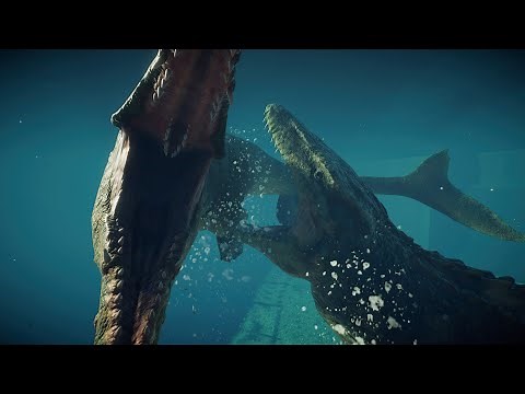 MOSASAURUS VS TYLOSAURUS!!! - Jurassic World Evolution 2