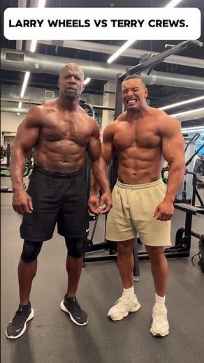 Pec Dance Showdown: Larry Wheels vs. Terry Crews #shorts #short #shortvideo #shortsvideo #gym