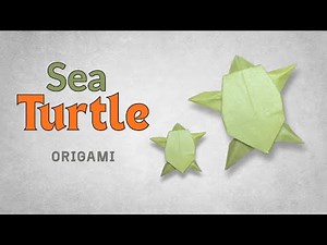 How to Fold a Green Sea Turtle Origami | Step-by-Step Easy Origami Green Sea Turtle (Chelonia mydas)