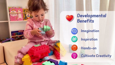 Baby Soft Blocks Building Block Toys, Blocks for Babies 6 Months and Up STEM Educational Toddler Gifts, Baby Soft Rubber Blocks Big Building Blocks Sensory Toys, 46PCS