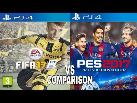 FIFA 17 Vs PES 2017 PS4
