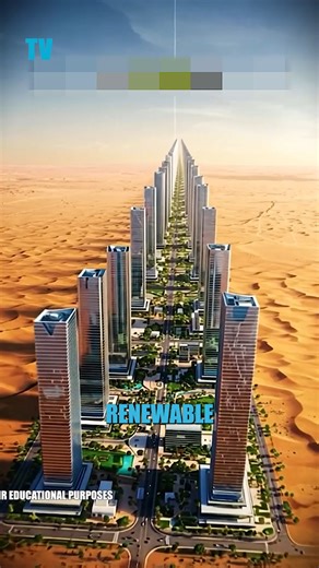 The city in Saudi Arabia being built in a straight line – NEOM | Tech Vision yt