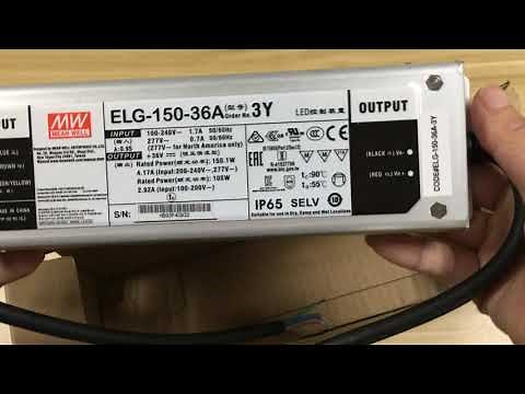 MW Mean Well Meanwell LED Driver ELG-150-36A Unbox