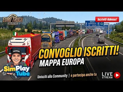 🔴 #eurotrucksimulator2 Convoglio Mappa Europa 💥 [Pc-RTX 2070 Super] #ets2 #kitxeon
