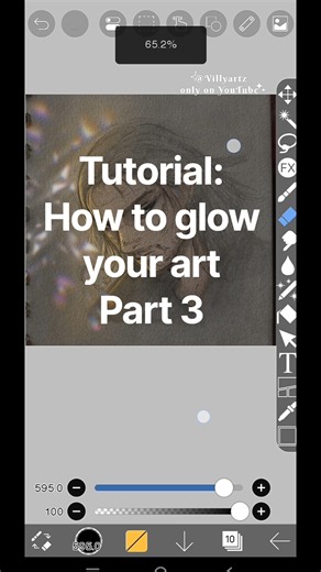How to glow your art P3 🪽 #art #glowartwork #tutorial #youtubeshorts #ytshorts #youtube #glowart