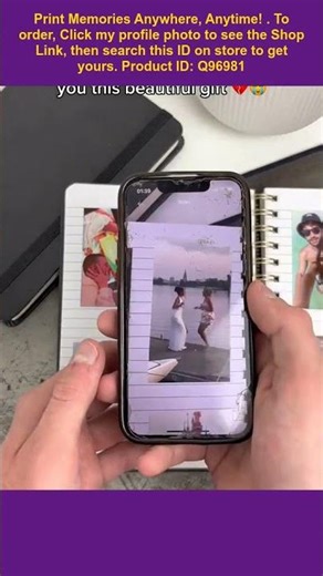 This is a portable wireless photo printer.