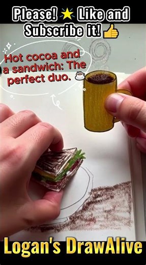 This is all you need for a cozy winter morning. Logan’s Draw Alive 💙 breakfast sandwich #Shorts