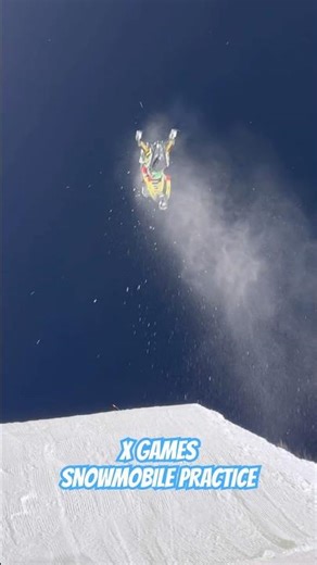 2026 X Games Snowmobile Practice and testing the Next Gen Ramp. #XGames