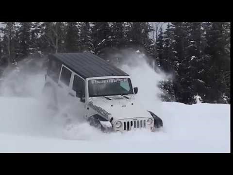 Snow tracks on trucks