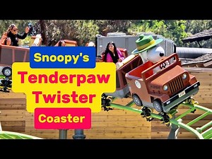 Snoopy's Tenderpaw Twister Coaster at Knott's Berry Farm Camp Snoopy | Full Ride