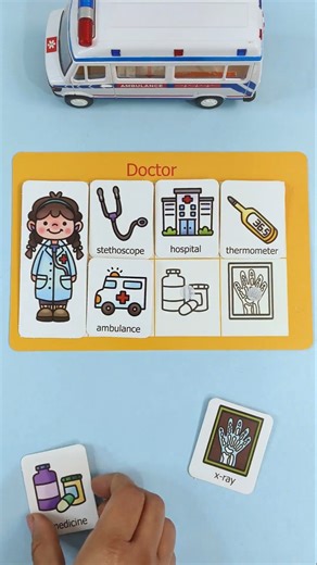 🏥💊 Doctor Puzzle - Learn Professions | Doctor Checkup Song #cocomelon #toddlerlearning #shorts