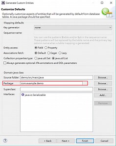 由現有資料庫產生Spring Boot Entity (eclipse)