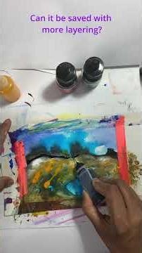 Mix media experiments for holiday cards