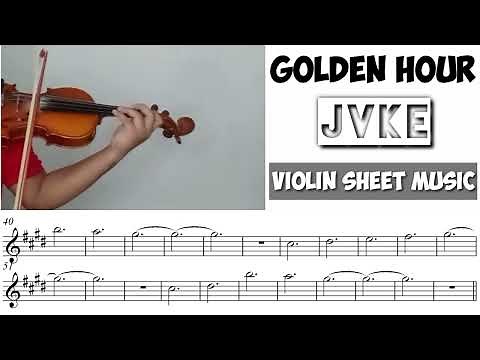 Golden Hour - JVKE || Violin Sheet Music