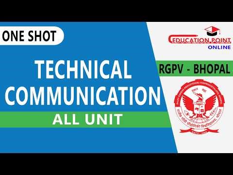 RGPV Technical Communication One Shot Video | All Unit | RGPV B.Tech 2nd Year