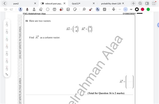‏igcse Olevel math vectors #igcsemaths #igcse
