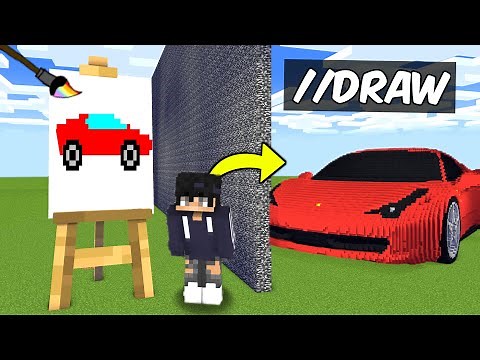 NOOB VS PRO: I Cheated with //DRAW In a Build battle || Minecraft