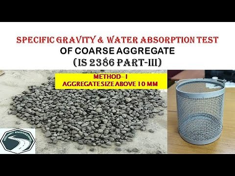 Specific Gravity & Water Absorption Test of Coarse Aggregate | I.S.2386 P3 | Practical & Calculation