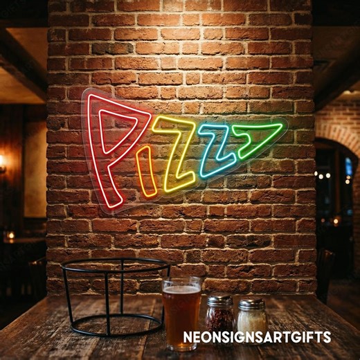 Pizza Text Neon Sign LED Wall Light for Kitchen Eatery Fast Food Restaurant Decor, Pizzeria Neon Sign Pizza LED Light for Italian Restaurant - Etsy