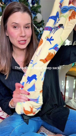 The coziest baby sleep ever 💤✨ This bamboo sleep sack keeps them comfy, calm, and snoozing longer 🍼💗 #sleepsack #bamboopajamas #babyclothes #tiktokshopblackfriday #tiktokshopcreatorpicks