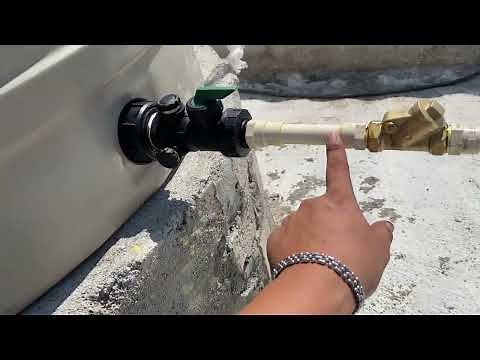 Instalación de tinaco con válvula check (explicación)