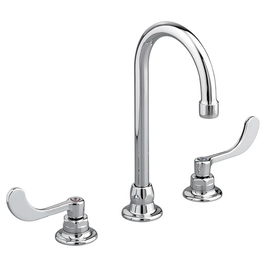 Monterrey® 8-Inch Widespread Gooseneck Faucet With Wrist Blade Handles