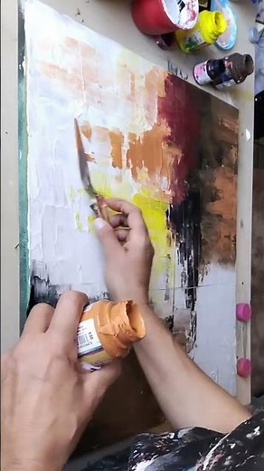 curso online de pintura abstrata. você aprende técnicas lindíssimas e atuais.