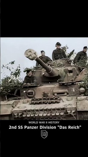 2. SS Panzer Division Das Reich of the Waffen-SS of Germany during the Allied Normandy Landings #ww2