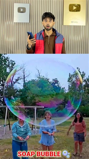 The Biggest Soap Bubble Ever 😲 || #experiment #shorts