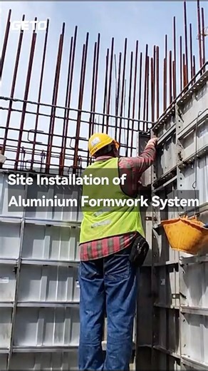 Built on site, built smart — aluminium formwork at work.👷