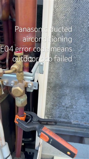 Panasonic ducted ac e04 error code means outdoor pcb failed @LeoTechrac