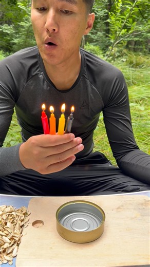 🔥 Eco-Friendly Stove from Pumpkin Seeds! Bushcraft Cooking in the Wild 🌿