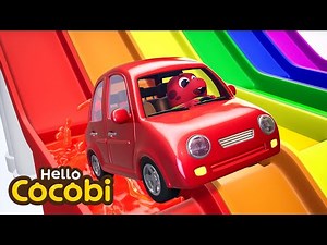 Learn Colors with Cars & Slide | Videos For Kids | Hello Cocobi