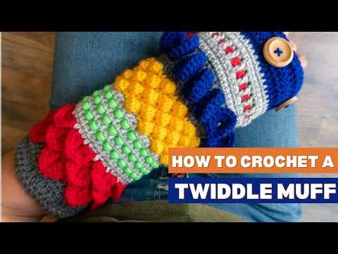 Crochet Twiddle Muff Step-by-Step | Sensory Fidget Muff Pattern