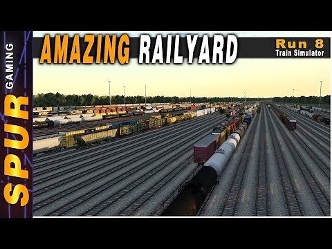 The BIGGEST and Most Impressive Rail Yard in Train Simulation | Run 8 Train Simulator