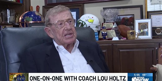 Catching up with former Notre Dame football coach Lou Holtz