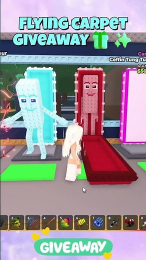 Flying Carpet Giveaway! 🚀✨ | 1K Subs Special #stealabrainrot #roblox #girlgamer