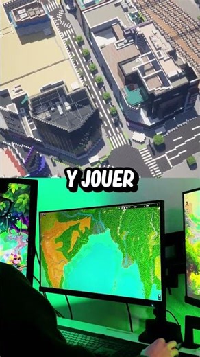 J’ai REPRODUIS la planète terre DANS minecraft ! #shorts