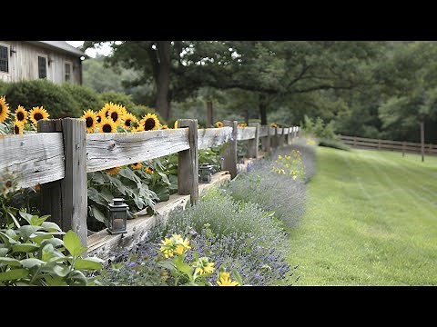 Wood Fence Ideas for Farmhouse Gardens: Charming Designs You’ll Love