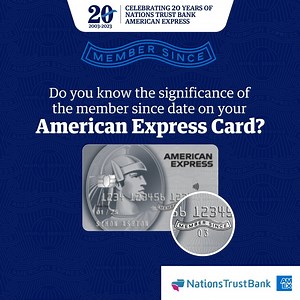 7.9K views · 14 reactions | Nations Trust Bank American Express is all about building long-term relationships in a short-term transactional world and it all begins with your "Member Since" on your American Express Card. Share with us how long you've been a "Member Since" . . #NationsTrustBank #AmericanExpress #Membersince #Amex | Nations Trust Bank | Facebook