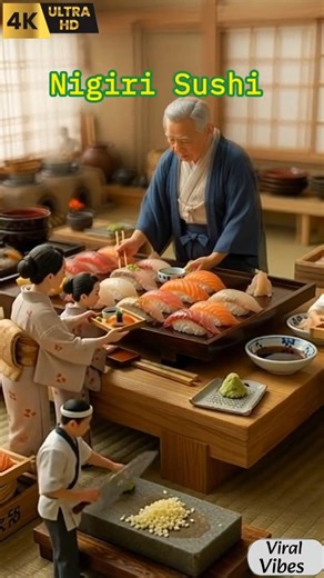 Nagiri Sushi Japanese Food Animation Video