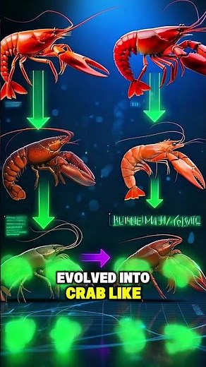 “Why Evolution Keeps Making Crabs 🦀 | Carcinization Explained” #AnimalFacts #animalfacts