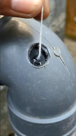 PVC Pipe Hole Repair Easy Way 🔧 | Easy Plumbing Repair Hack | Leak Fix #shorts