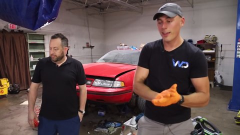 Abandoned Ford Taurus SHO restored after years in body shop