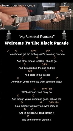 Welcome to the Black Parade - My Chemical Romance | Guitar Lessons #chordgitar #guitarlessons