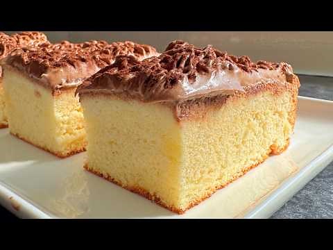 Coffee Cake Recipe, Light & Delicious! Genoise sponge cake with Coffee Ganache
